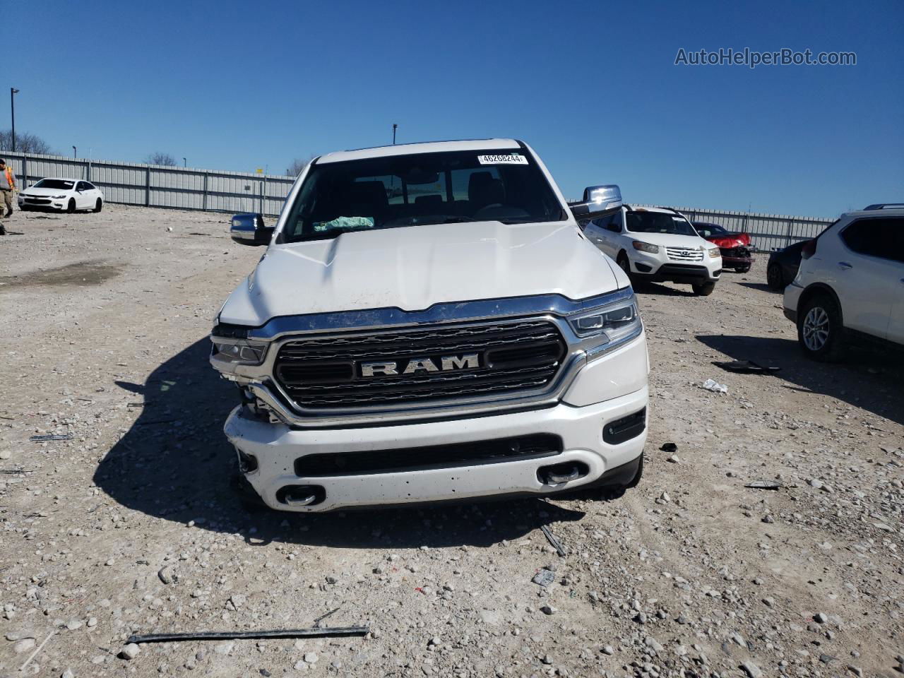 2019 Ram 1500 Limited White vin: 1C6SRFHT5KN910885