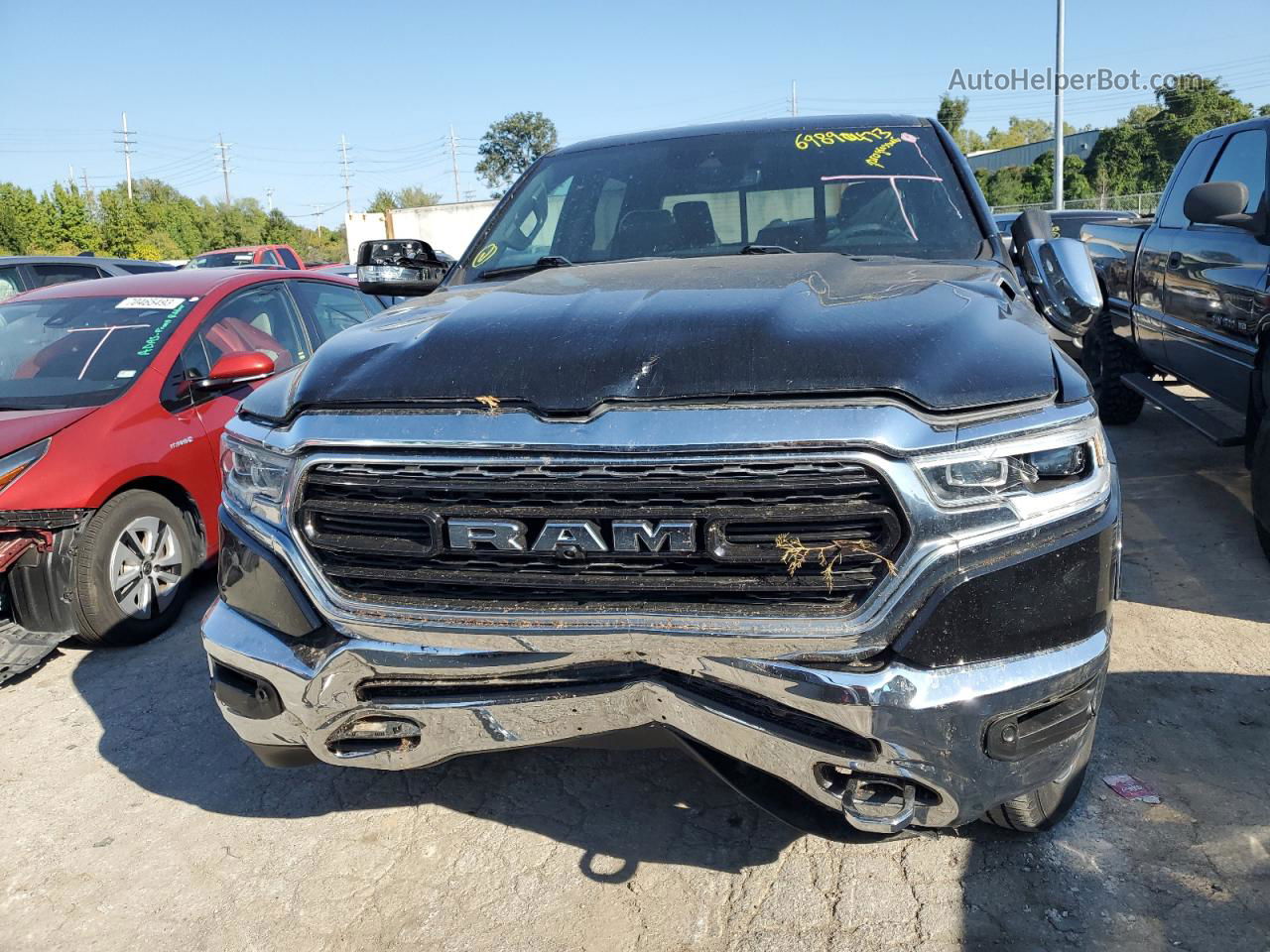 2019 Ram 1500 Limited Black vin: 1C6SRFHT6KN521351