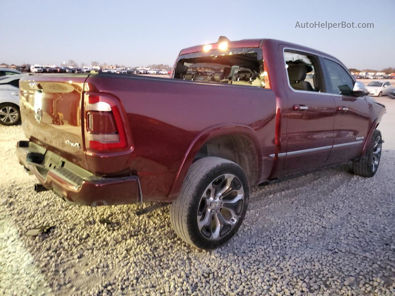 2022 Ram 1500 Limited Maroon vin: 1C6SRFHT9NN266294