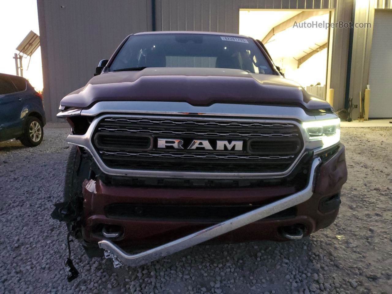 2022 Ram 1500 Limited Темно-бордовый vin: 1C6SRFHT9NN266294