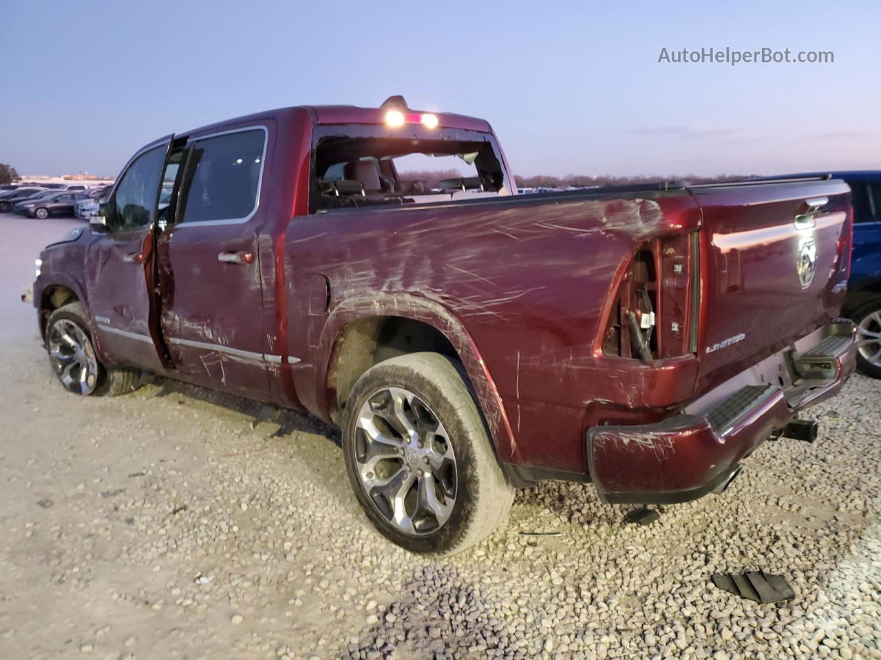 2022 Ram 1500 Limited Maroon vin: 1C6SRFHT9NN266294