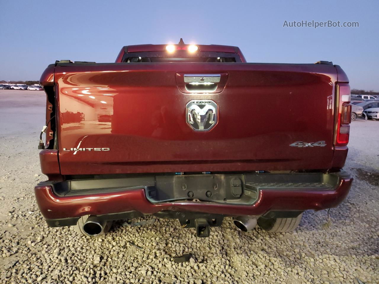 2022 Ram 1500 Limited Темно-бордовый vin: 1C6SRFHT9NN266294