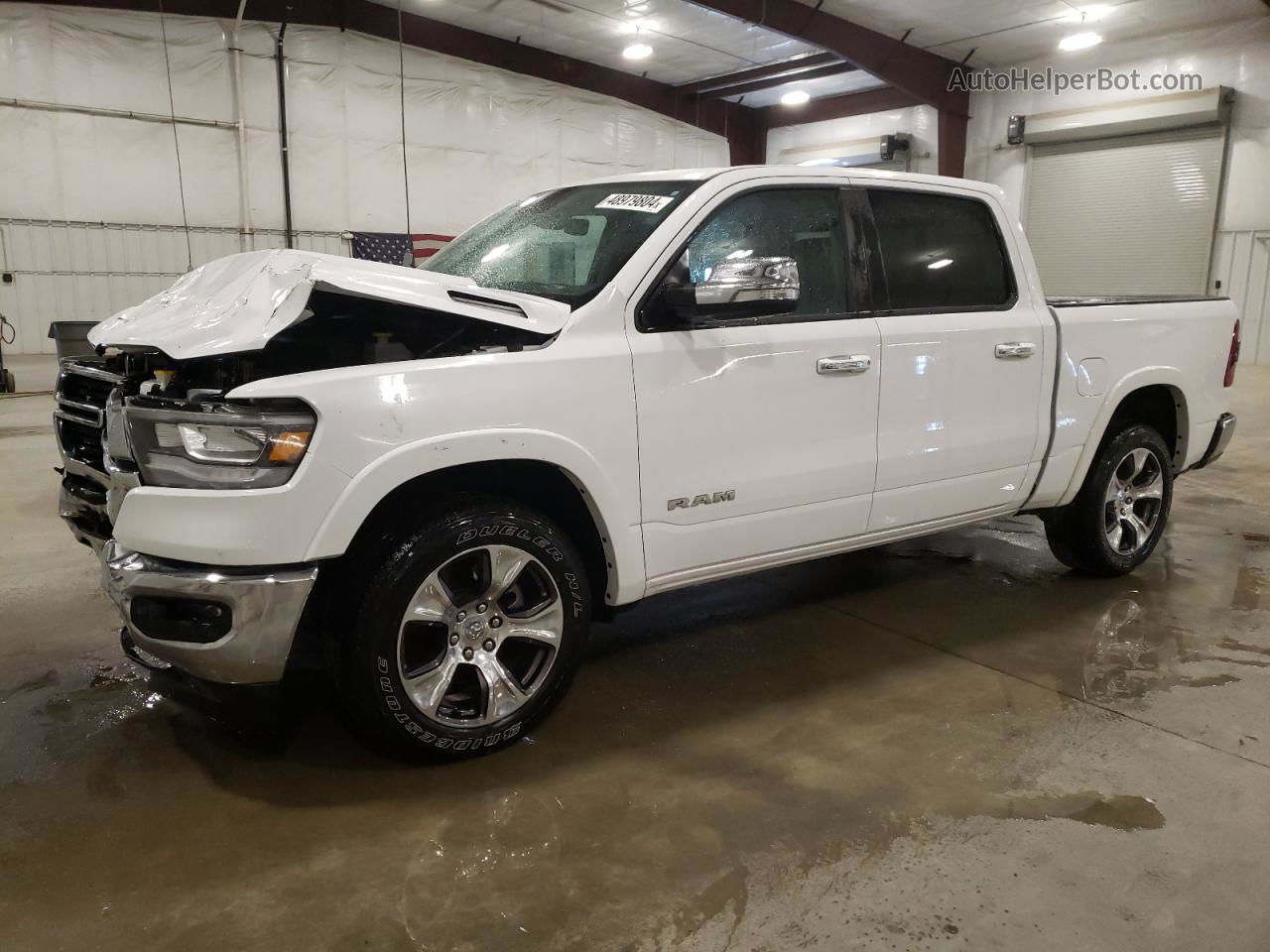 2022 Ram 1500 Laramie White vin: 1C6SRFJM7NN286756