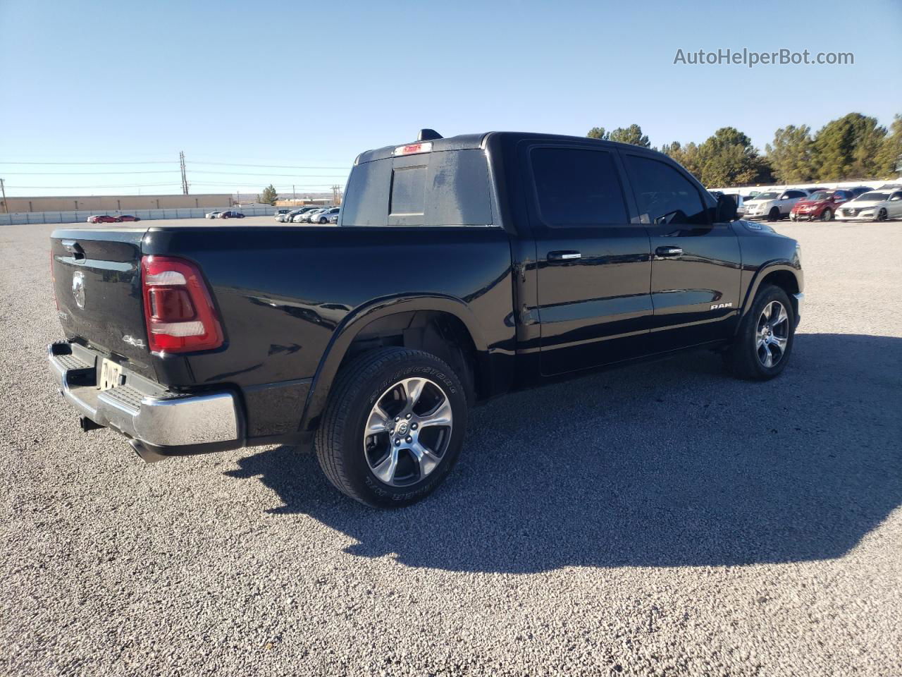 2022 Ram 1500 Laramie Черный vin: 1C6SRFJT0NN330359