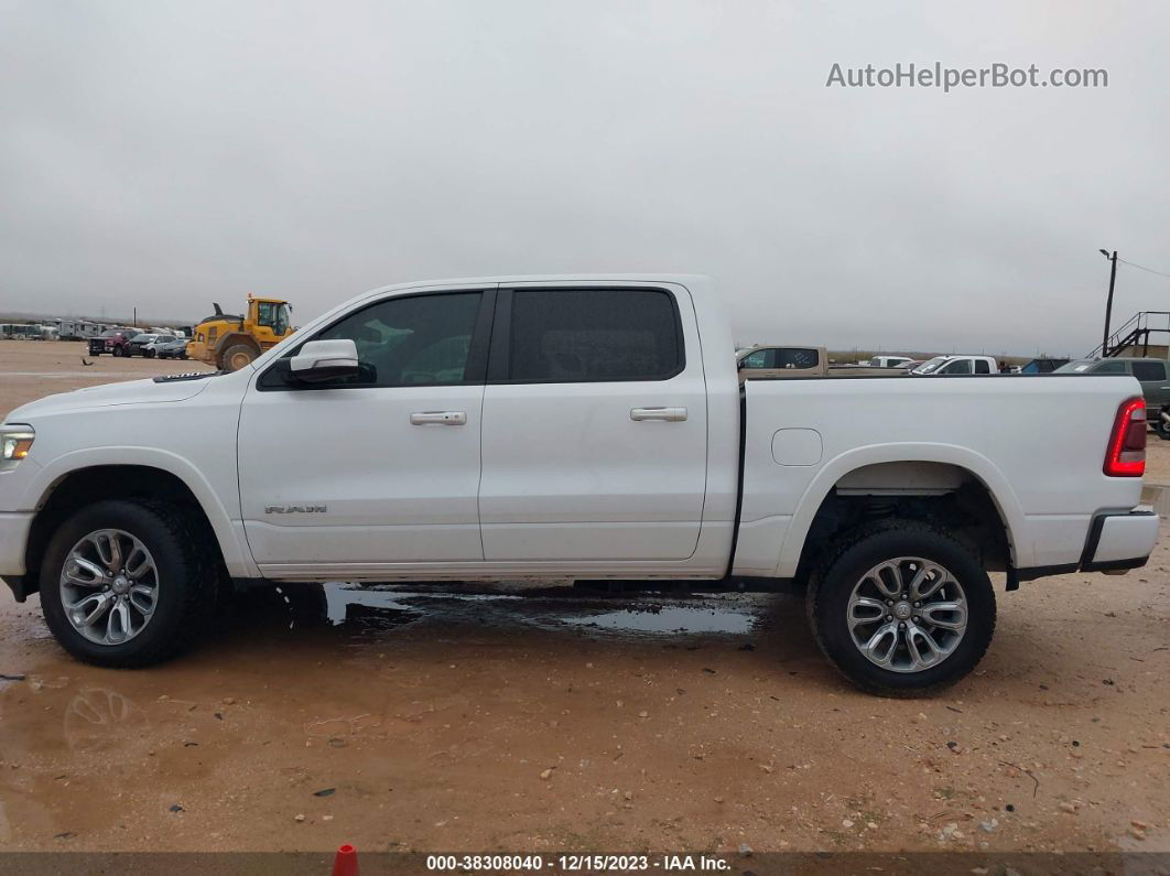 2019 Ram 1500 Laramie  4x4 5'7 Box White vin: 1C6SRFJT1KN605975