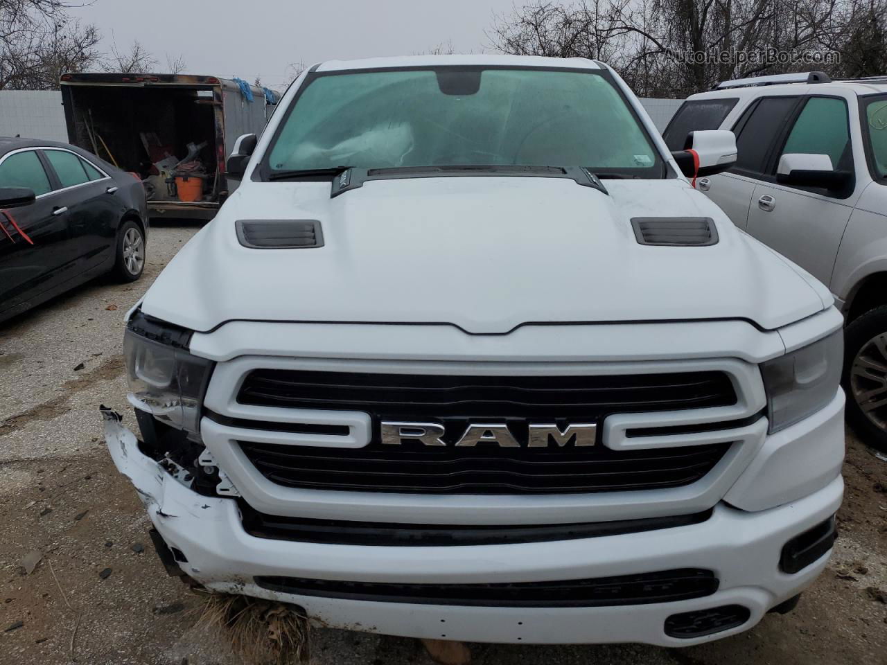 2020 Ram 1500 Laramie Белый vin: 1C6SRFJT1LN309436