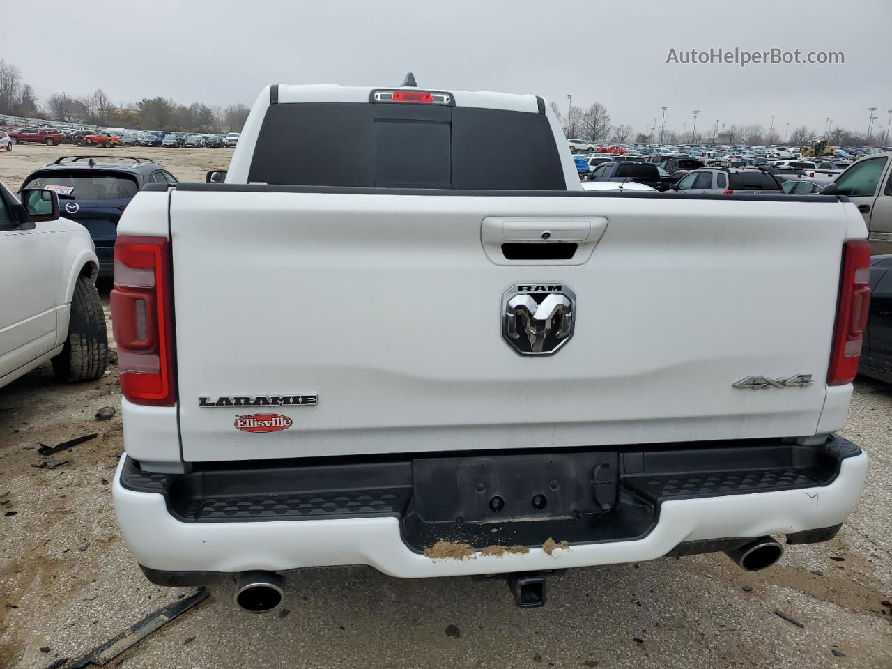 2020 Ram 1500 Laramie White vin: 1C6SRFJT1LN309436