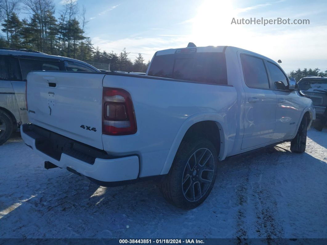 2019 Ram 1500 Laramie  4x4 5'7 Box White vin: 1C6SRFJT2KN759482