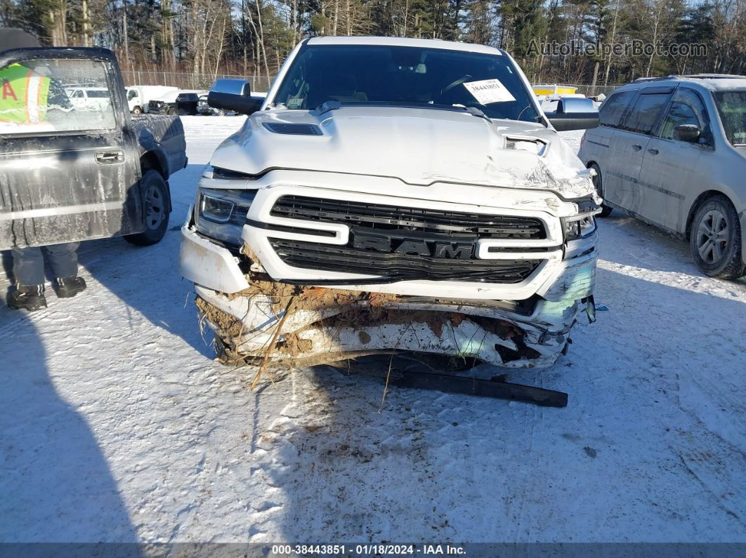 2019 Ram 1500 Laramie  4x4 5'7 Box White vin: 1C6SRFJT2KN759482