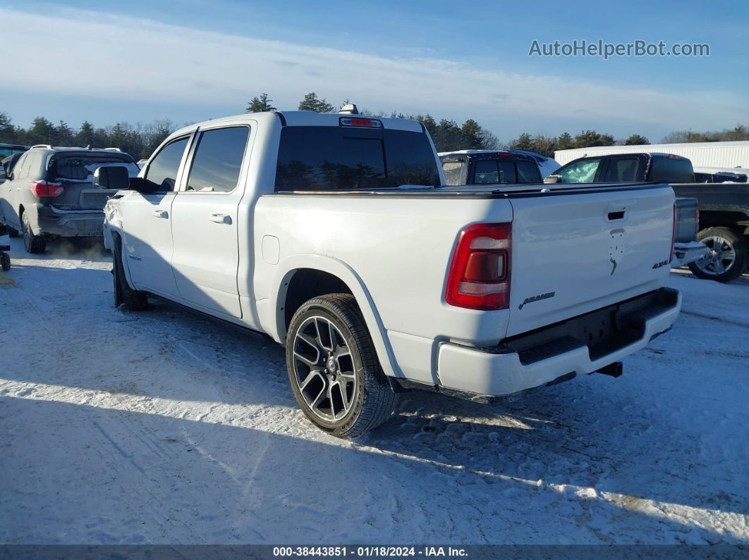 2019 Ram 1500 Laramie  4x4 5'7 Box White vin: 1C6SRFJT2KN759482