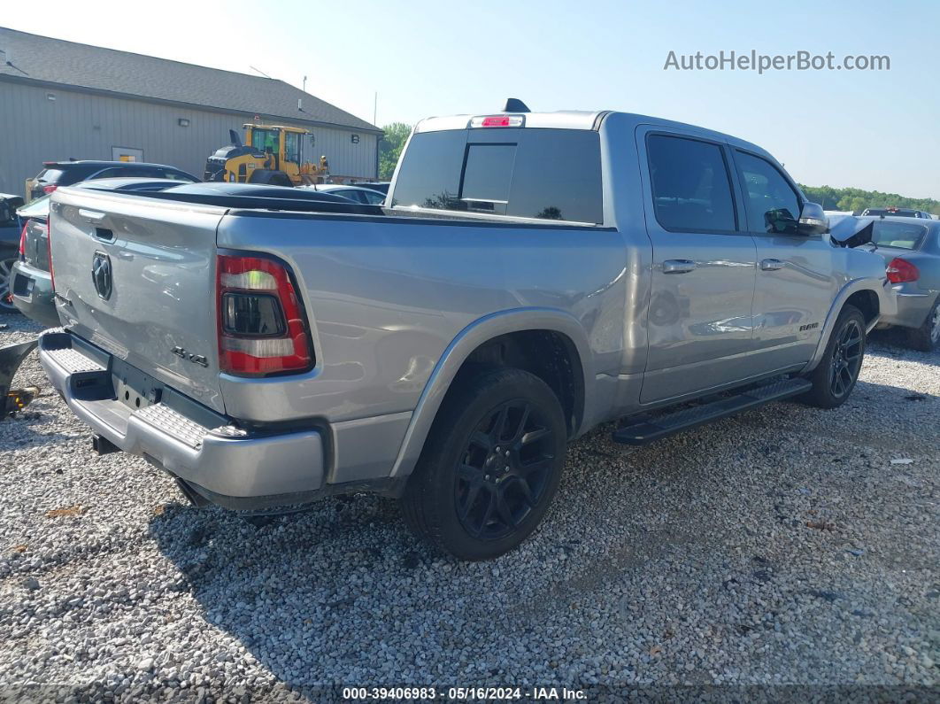 2020 Ram 1500 Laramie  4x4 5'7 Box Silver vin: 1C6SRFJT2LN404846