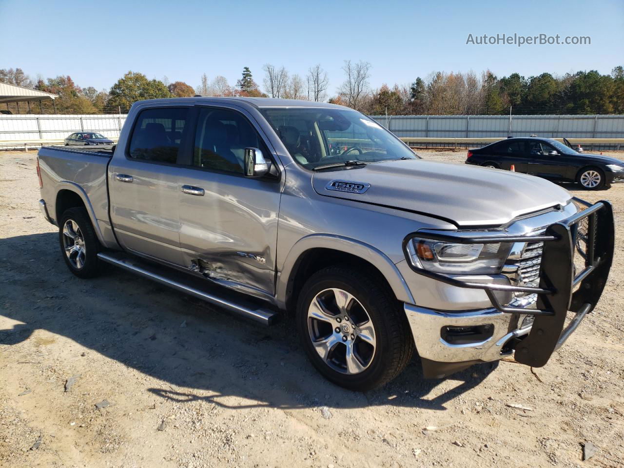 2019 Ram 1500 Laramie Silver vin: 1C6SRFJT3KN649184