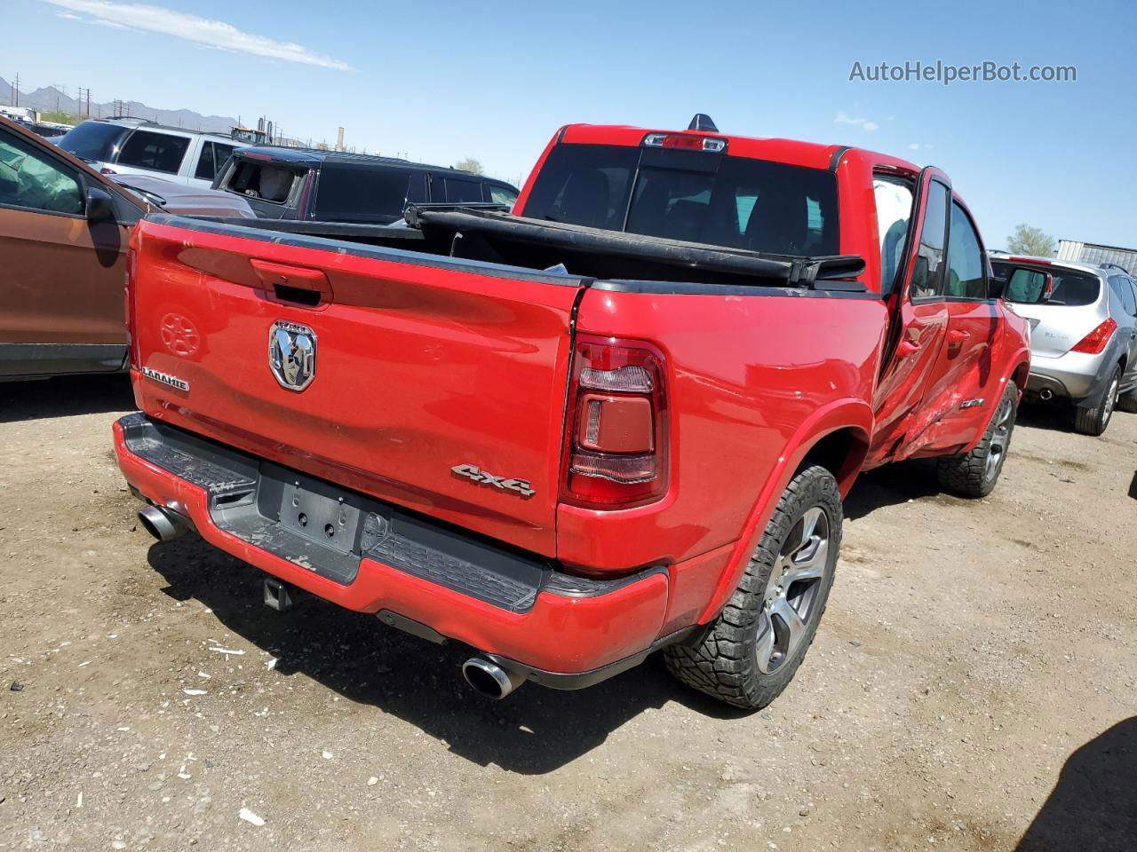 2019 Ram 1500 Laramie Red vin: 1C6SRFJT3KN845321