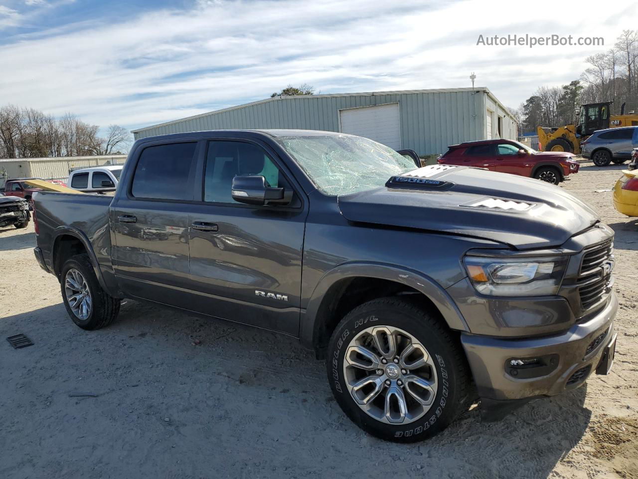 2022 Ram 1500 Laramie Gray vin: 1C6SRFJT3NN381290