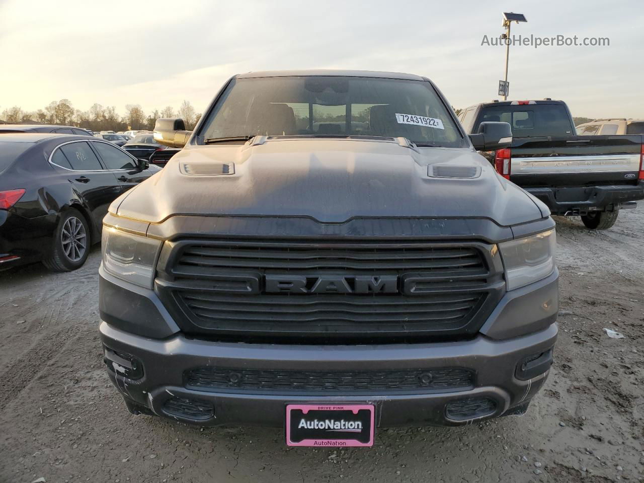 2022 Ram 1500 Laramie Серый vin: 1C6SRFJT3NN457574