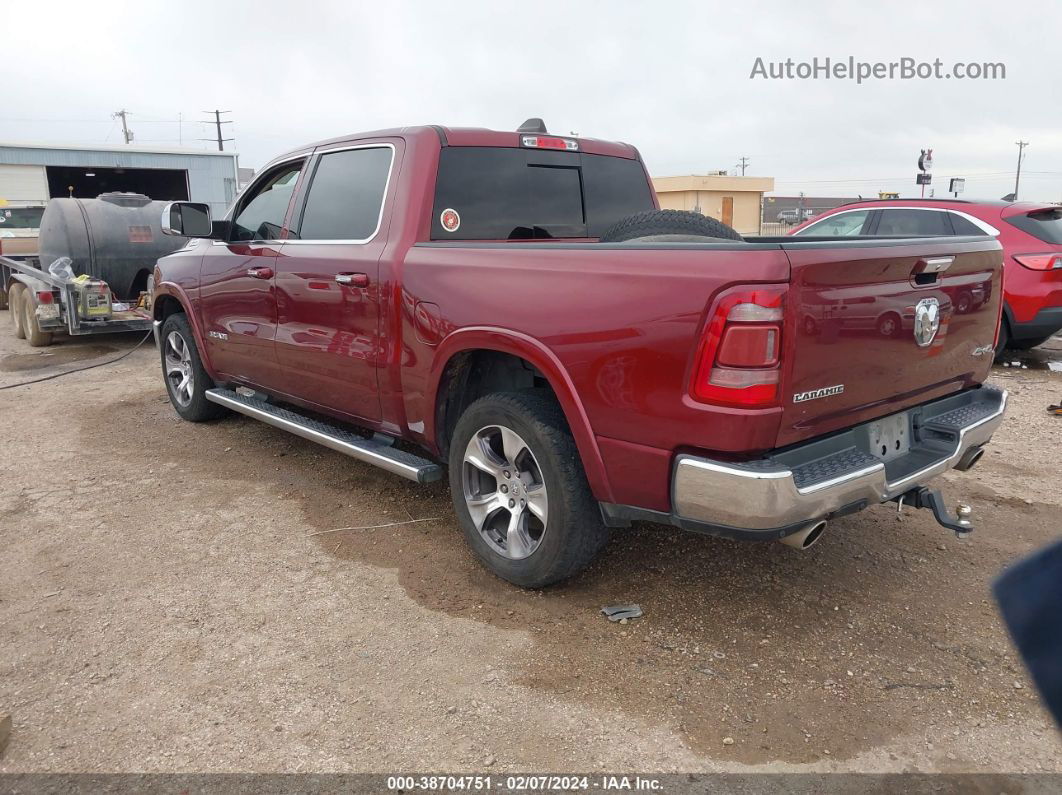 2019 Ram 1500 Laramie  4x4 5'7 Box Red vin: 1C6SRFJT4KN521410