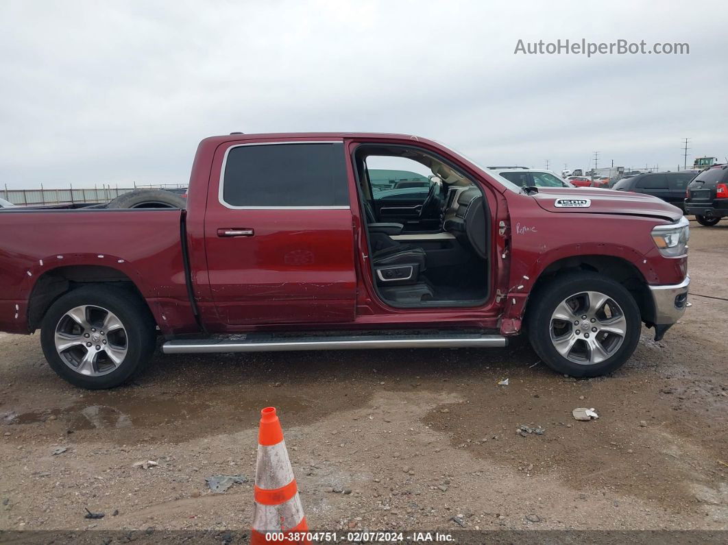 2019 Ram 1500 Laramie  4x4 5'7 Box Red vin: 1C6SRFJT4KN521410