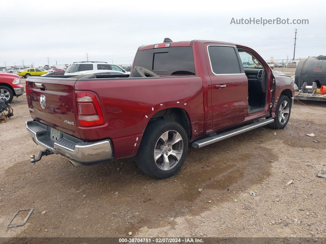 2019 Ram 1500 Laramie  4x4 5'7 Box Red vin: 1C6SRFJT4KN521410