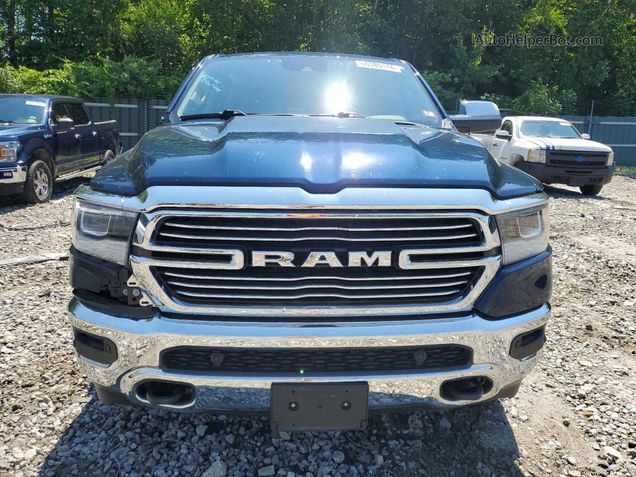 2020 Ram 1500 Laramie Blue vin: 1C6SRFJT4LN385815