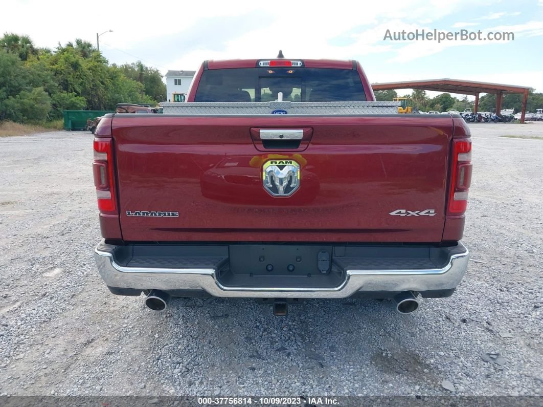 2022 Ram 1500 Laramie Maroon vin: 1C6SRFJT4NN213223