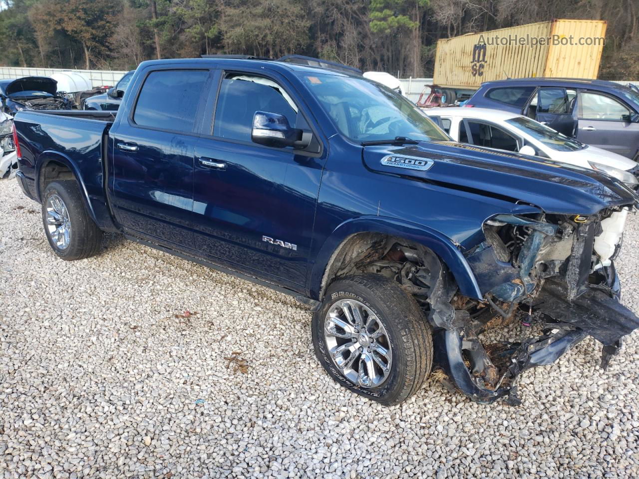 2022 Ram 1500 Laramie Blue vin: 1C6SRFJT4NN234749