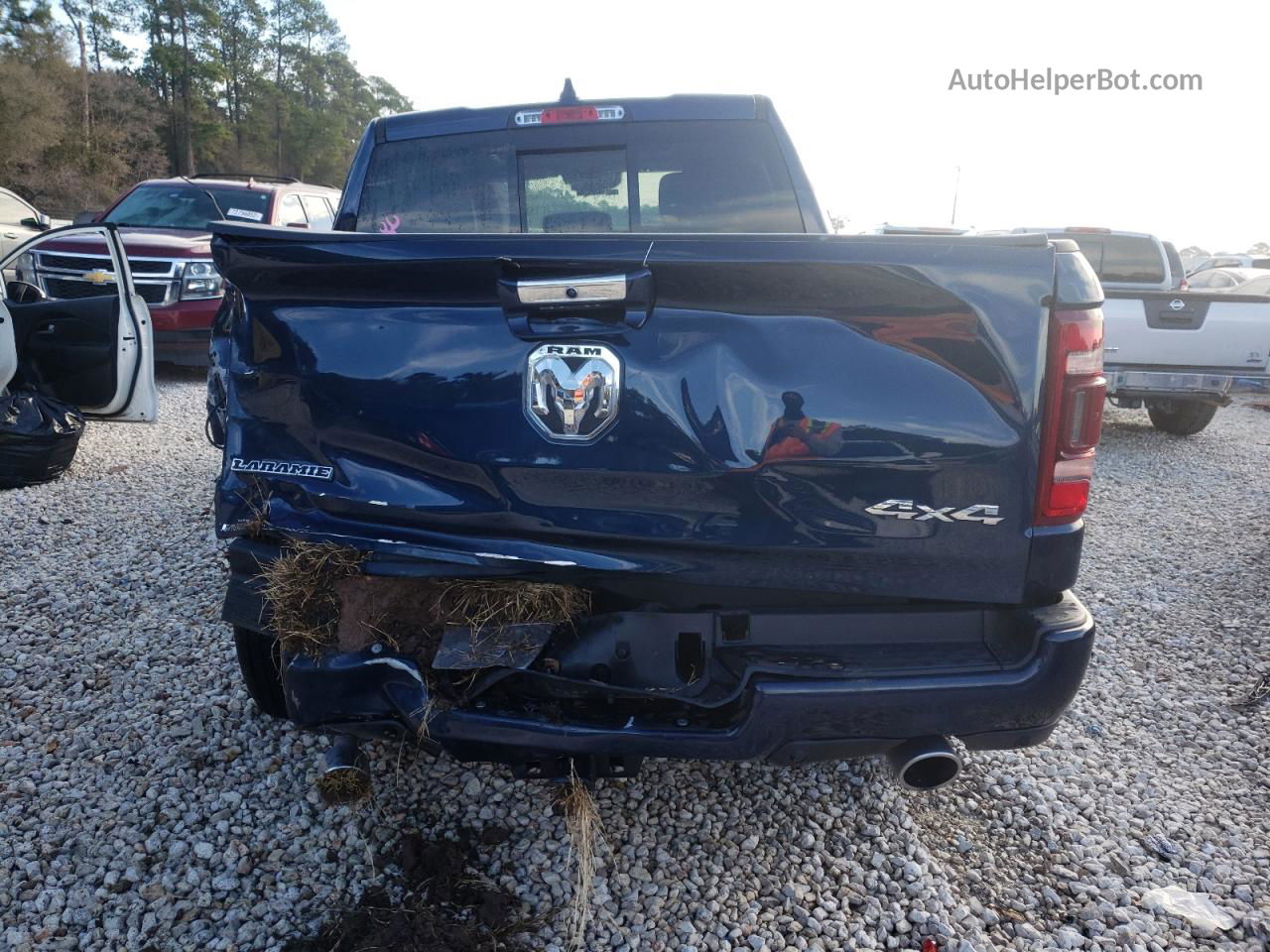 2022 Ram 1500 Laramie Blue vin: 1C6SRFJT4NN234749