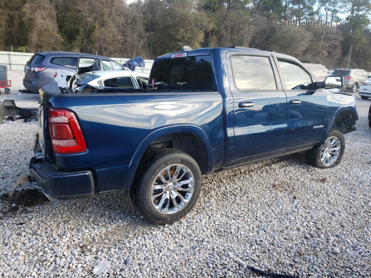 2022 Ram 1500 Laramie Blue vin: 1C6SRFJT4NN234749