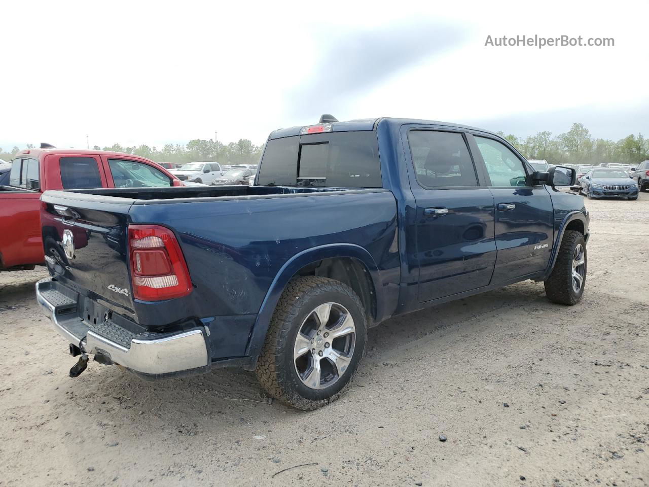 2022 Ram 1500 Laramie Синий vin: 1C6SRFJT4NN282669