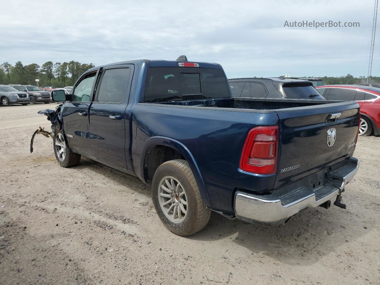 2022 Ram 1500 Laramie Синий vin: 1C6SRFJT4NN282669