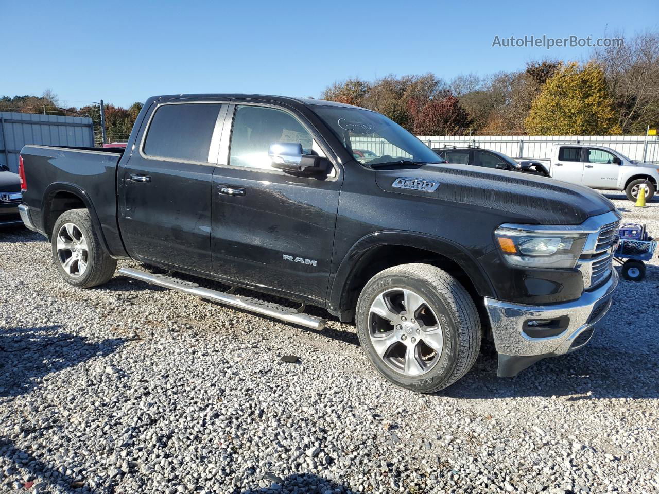 2022 Ram 1500 Laramie Black vin: 1C6SRFJT4NN313404