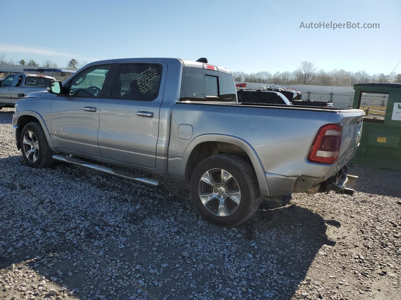 2019 Ram 1500 Laramie Серый vin: 1C6SRFJT6KN504706