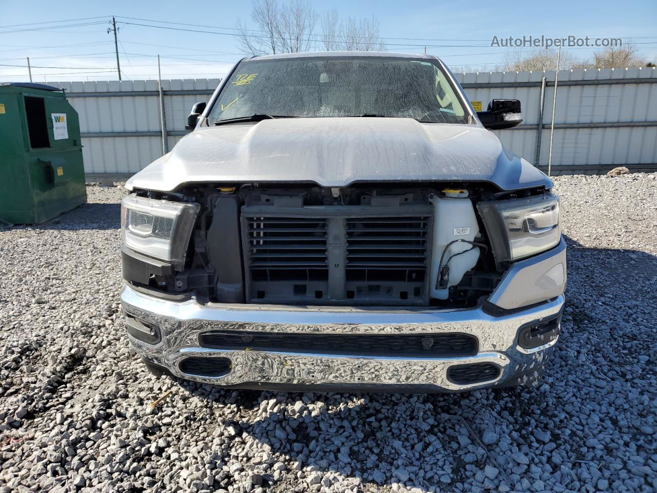 2019 Ram 1500 Laramie Gray vin: 1C6SRFJT6KN504706