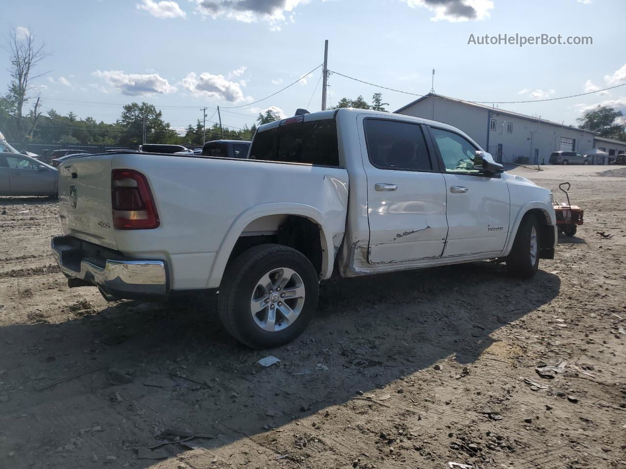 2019 Ram 1500 Laramie Белый vin: 1C6SRFJT7KN525810