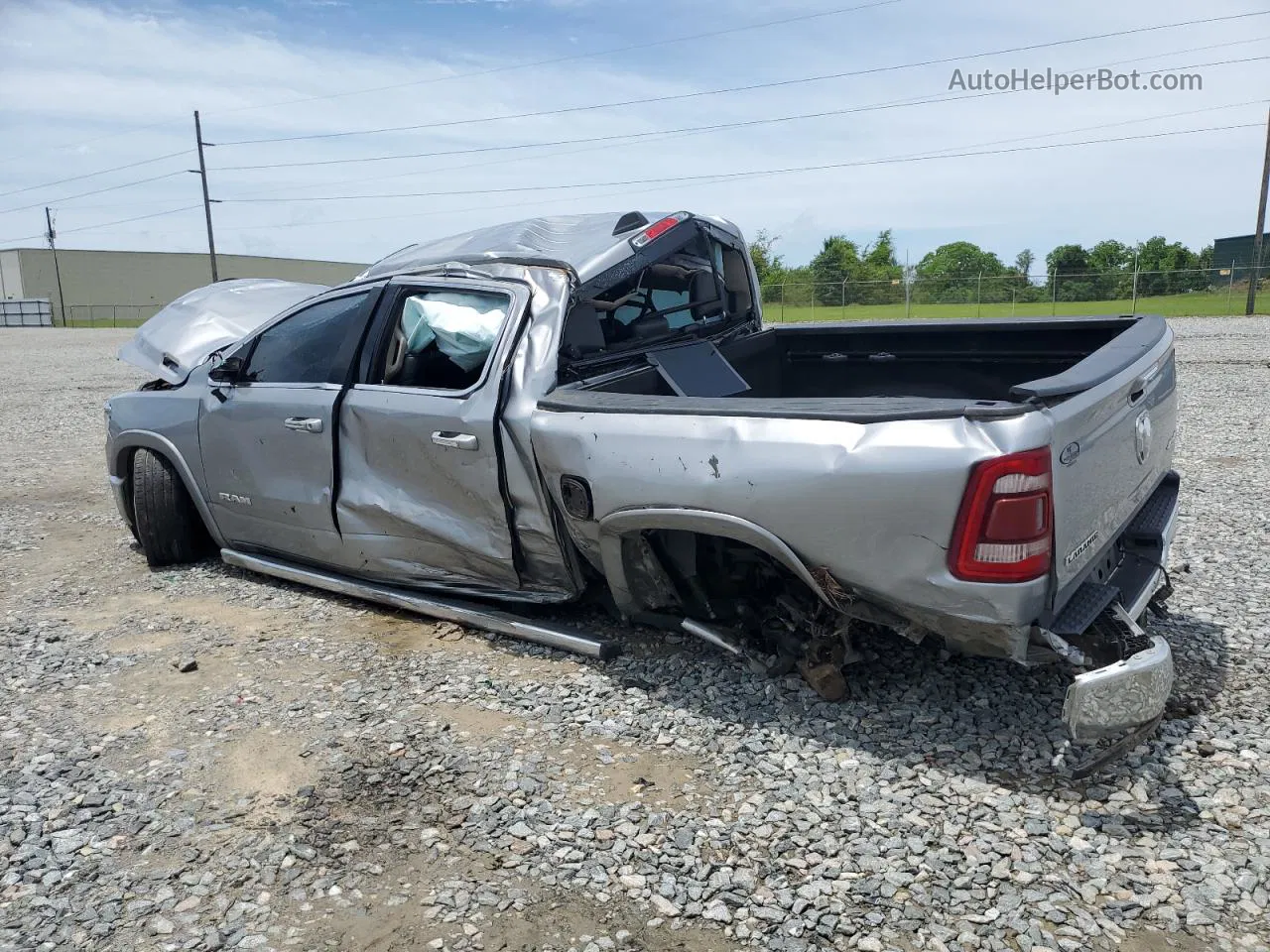 2019 Ram 1500 Laramie Серебряный vin: 1C6SRFJT7KN810250