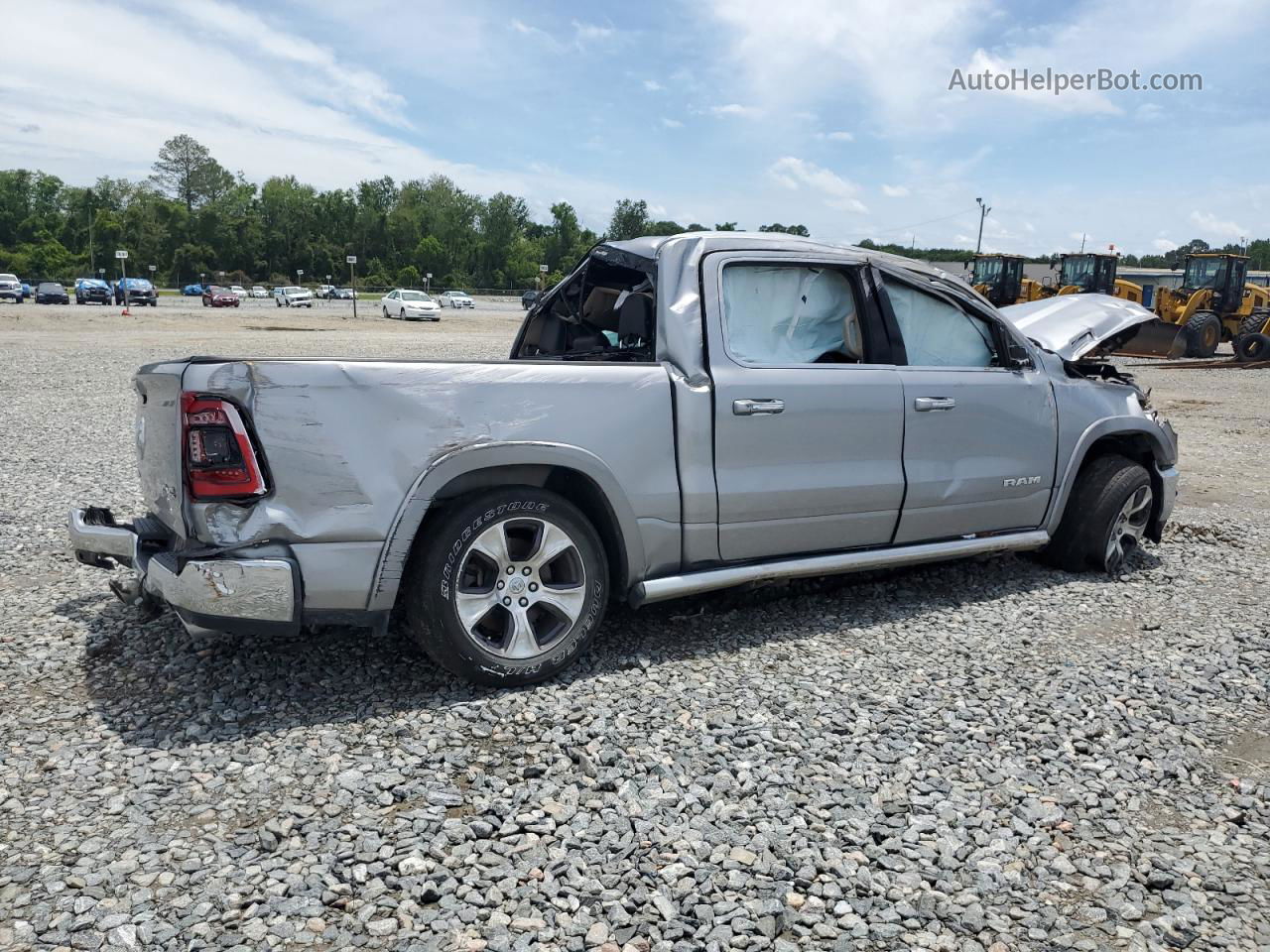 2019 Ram 1500 Laramie Silver vin: 1C6SRFJT7KN810250