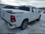 2020 Ram 1500 Laramie  4x4 5'7 Box White vin: 1C6SRFJT7LN219594