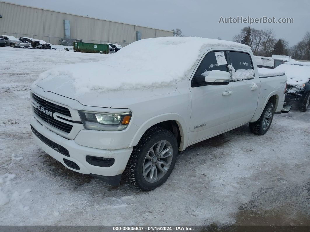 2020 Ram 1500 Laramie  4x4 5'7 Box White vin: 1C6SRFJT7LN219594