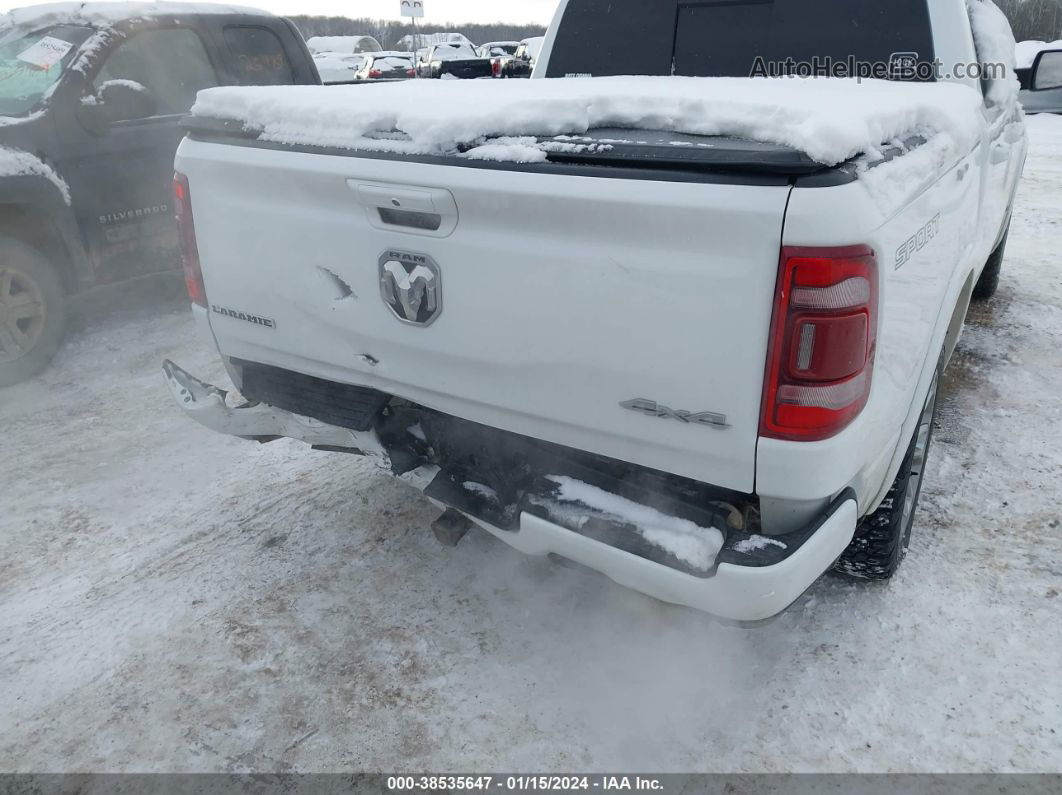 2020 Ram 1500 Laramie  4x4 5'7 Box White vin: 1C6SRFJT7LN219594