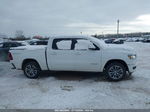 2020 Ram 1500 Laramie  4x4 5'7 Box White vin: 1C6SRFJT7LN219594