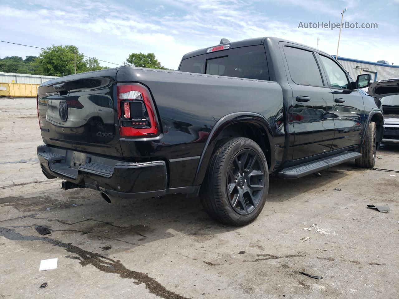 2022 Ram 1500 Laramie Black vin: 1C6SRFJT7NN131423