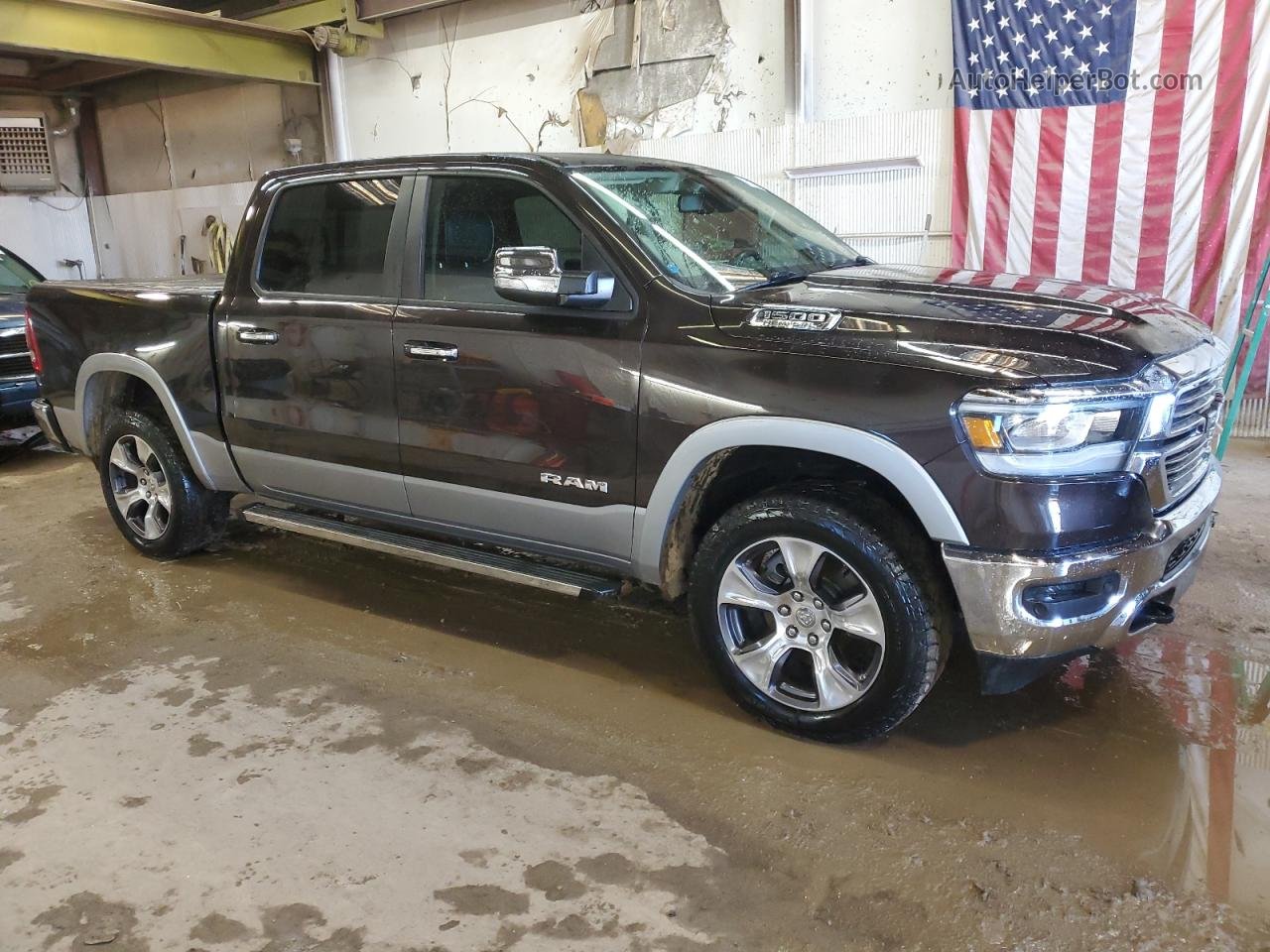 2019 Ram 1500 Laramie Brown vin: 1C6SRFJT9KN664885