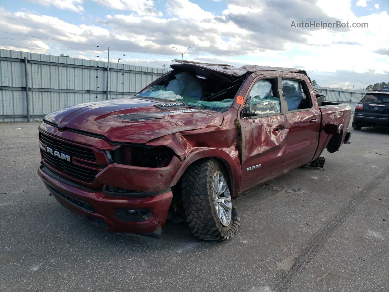 2020 Ram 1500 Laramie Red vin: 1C6SRFJT9LN207091