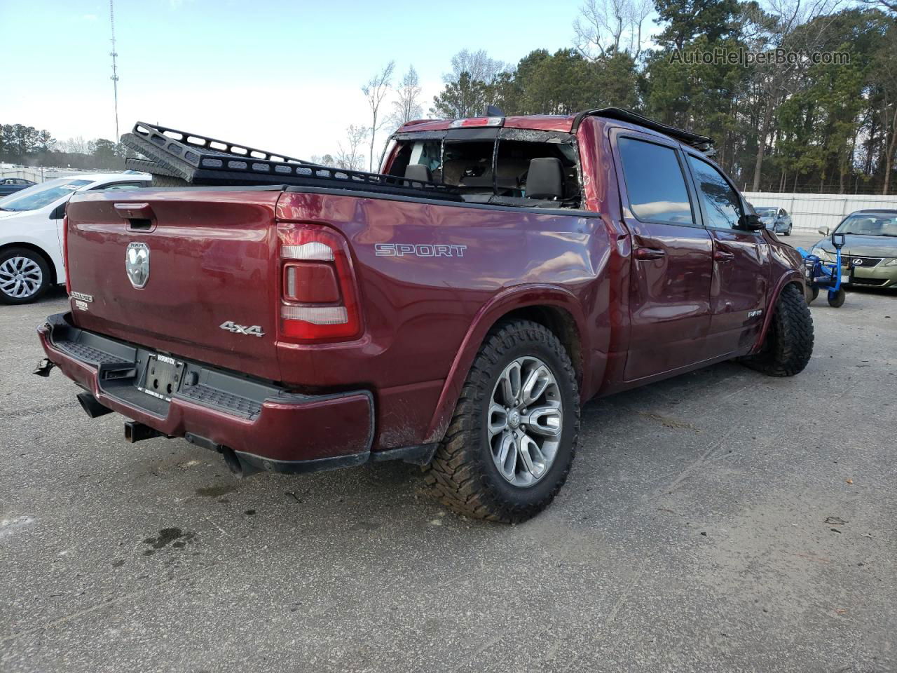 2020 Ram 1500 Laramie Red vin: 1C6SRFJT9LN207091