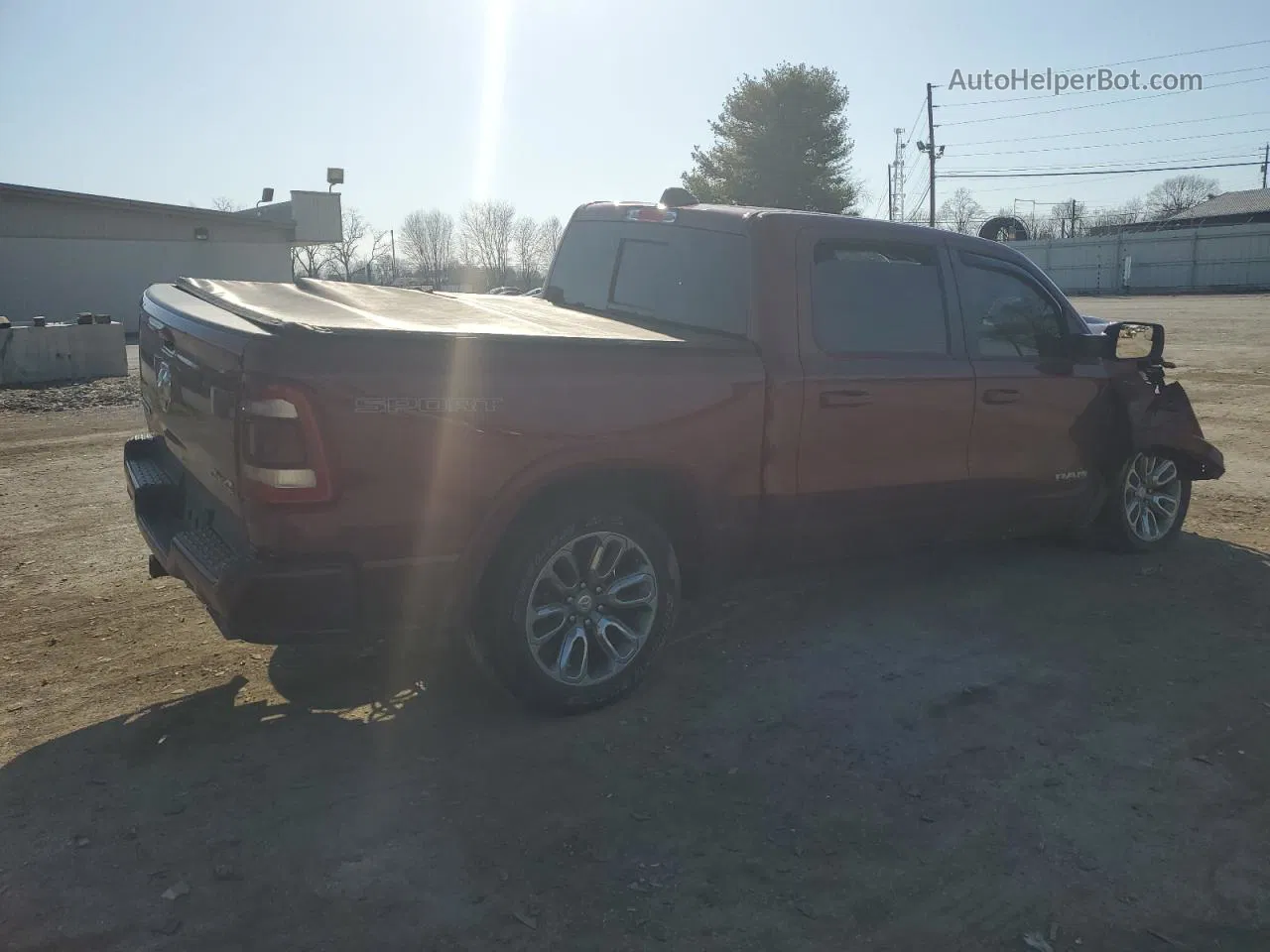 2020 Ram 1500 Laramie Maroon vin: 1C6SRFJT9LN422163