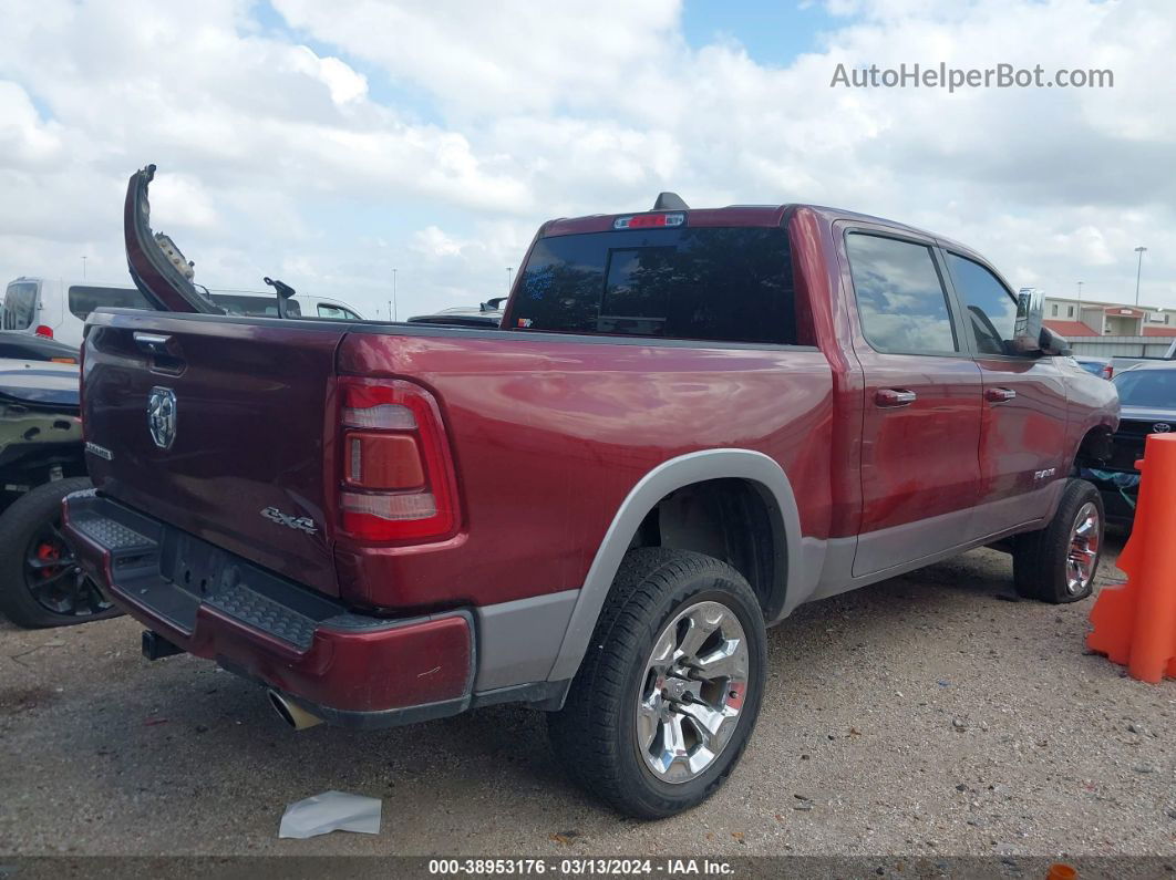 2019 Ram 1500 Laramie  4x4 5'7 Box Red vin: 1C6SRFJTXKN700339