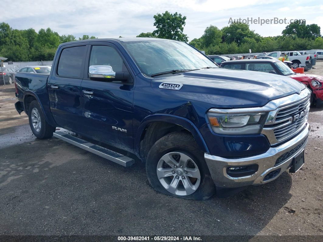 2022 Ram 1500 Laramie  4x4 5'7 Box Blue vin: 1C6SRFJTXNN352269