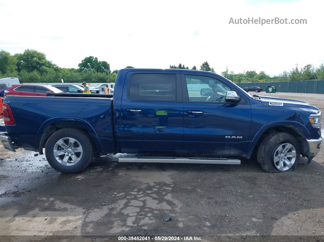 2022 Ram 1500 Laramie  4x4 5'7 Box Blue vin: 1C6SRFJTXNN352269