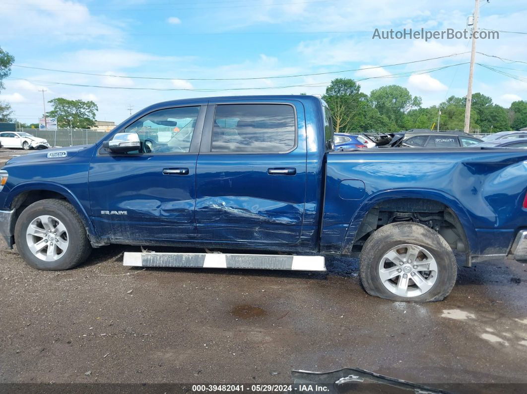 2022 Ram 1500 Laramie  4x4 5'7 Box Blue vin: 1C6SRFJTXNN352269