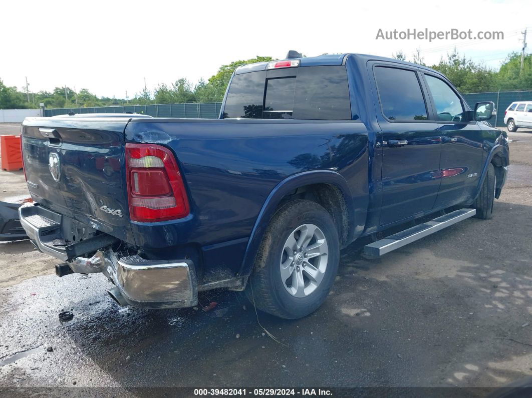 2022 Ram 1500 Laramie  4x4 5'7 Box Blue vin: 1C6SRFJTXNN352269