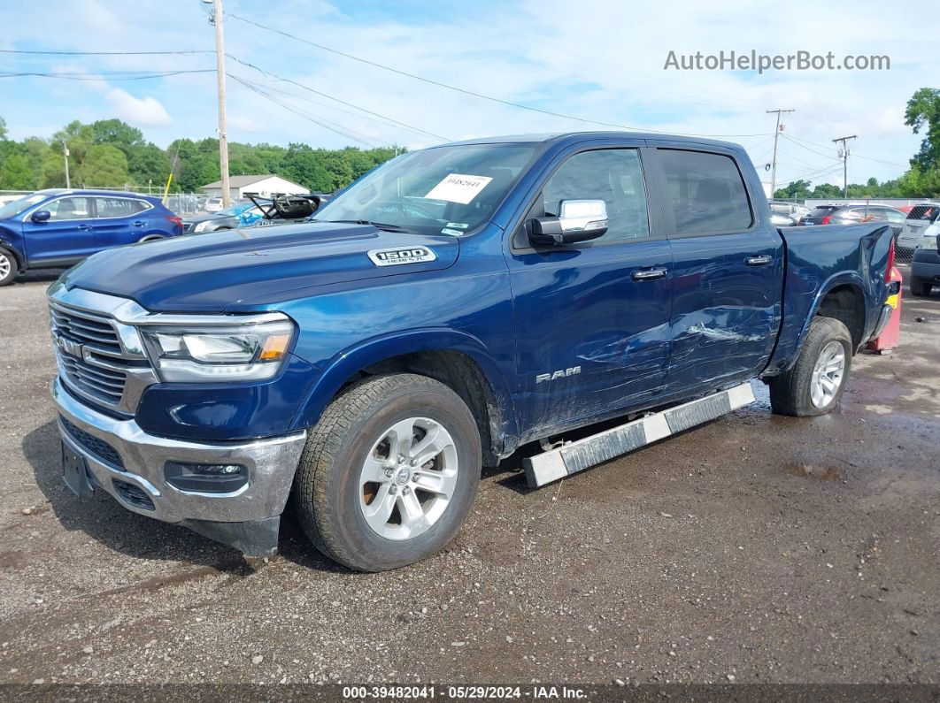 2022 Ram 1500 Laramie  4x4 5'7 Box Blue vin: 1C6SRFJTXNN352269